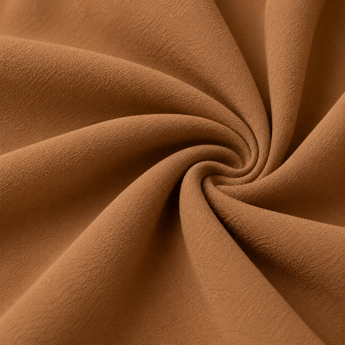 ZOALIN - Asymmetric Button Tunic & Pants Set - Camel - fabric detail