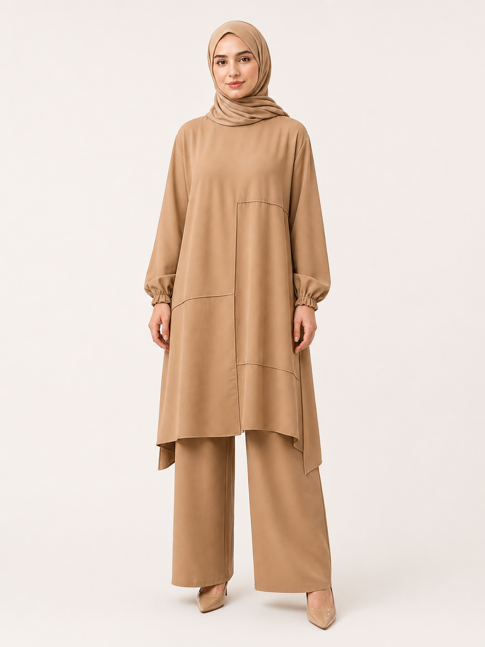 Everyday Asymmetric Tunic & Pants Set