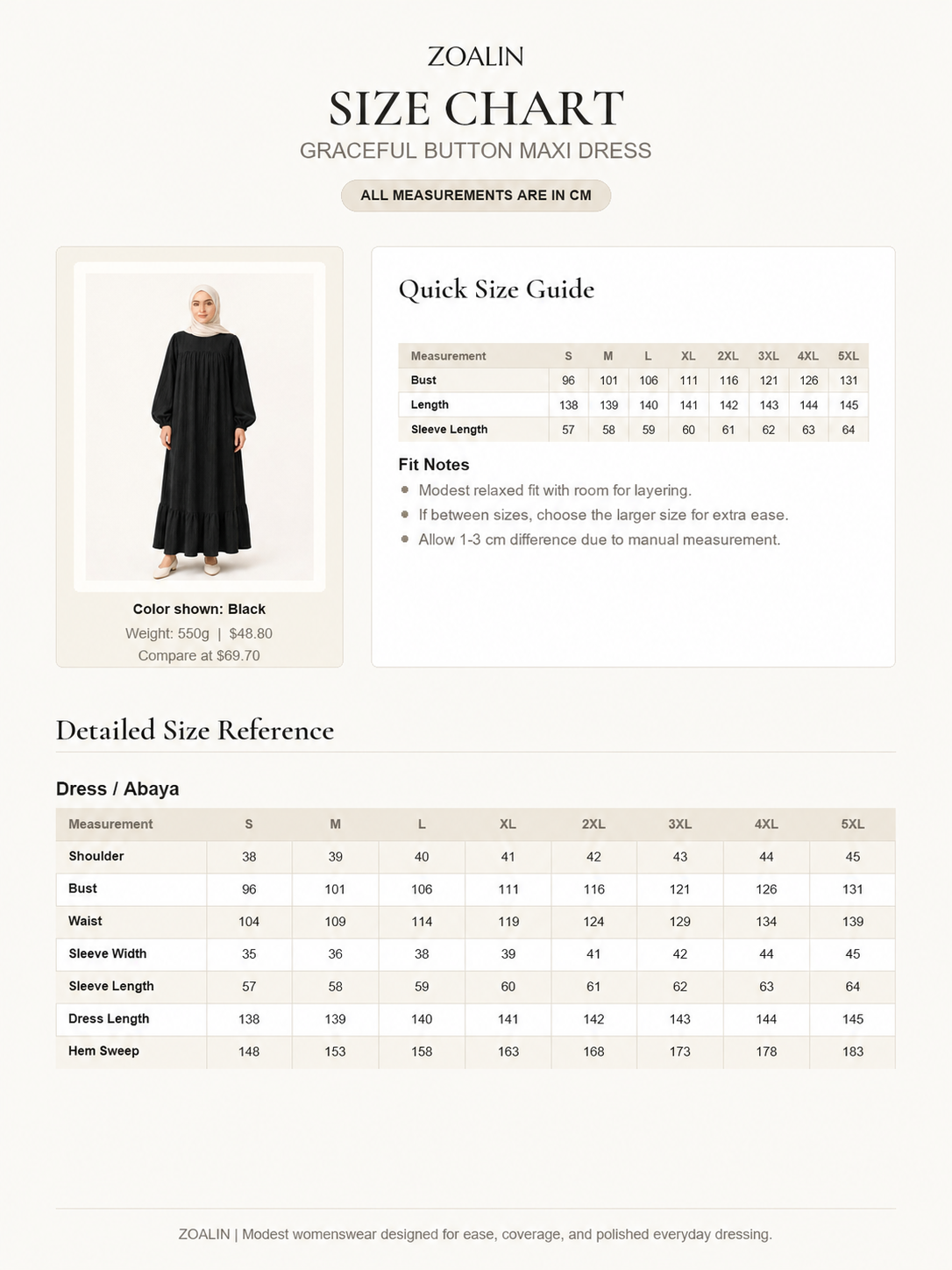 ZOALIN - Graceful Gathered Ruffle-Hem Maxi Dress - size