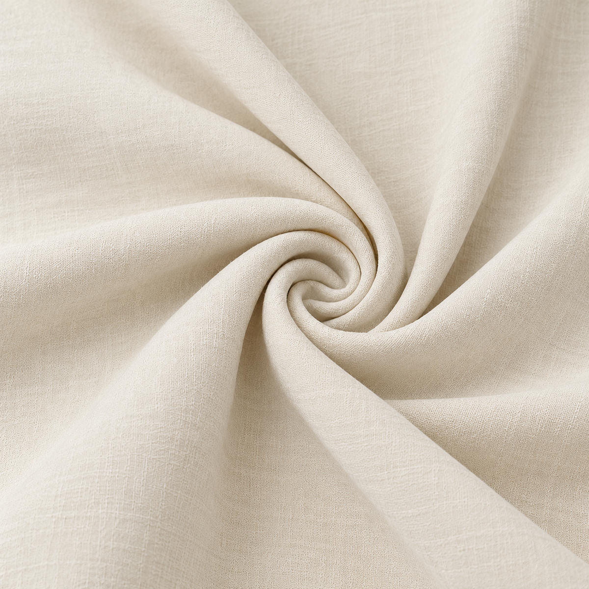 ZOALIN - Textured Tie-Waist Shirt & Pants Set - Cream - fabric detail
