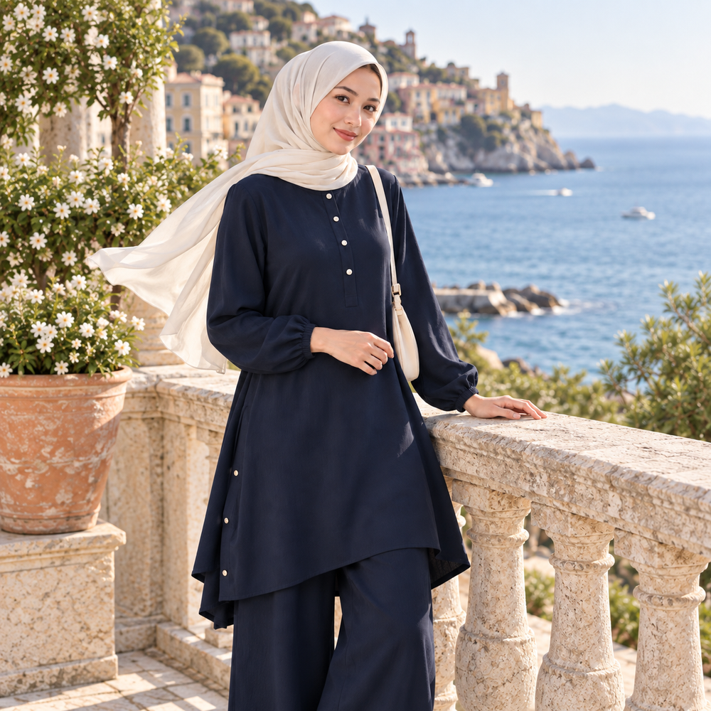 طقم تونيك — scene styling
