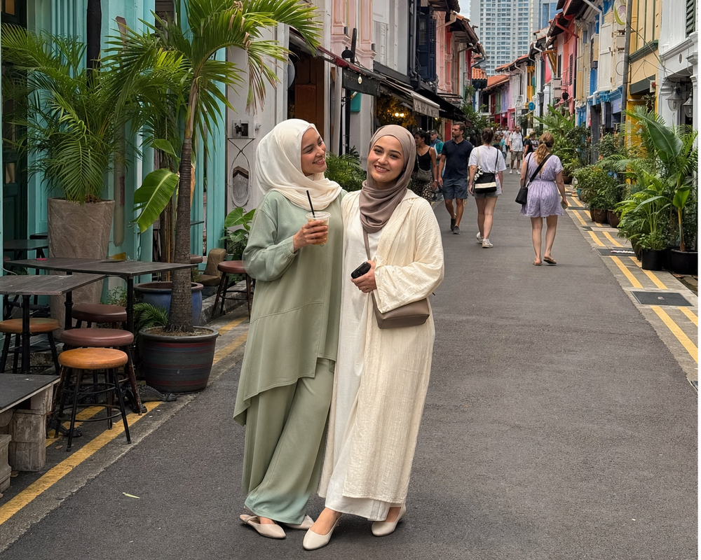 Everyday Asymmetric Tunic & Pants Set travel styling moment