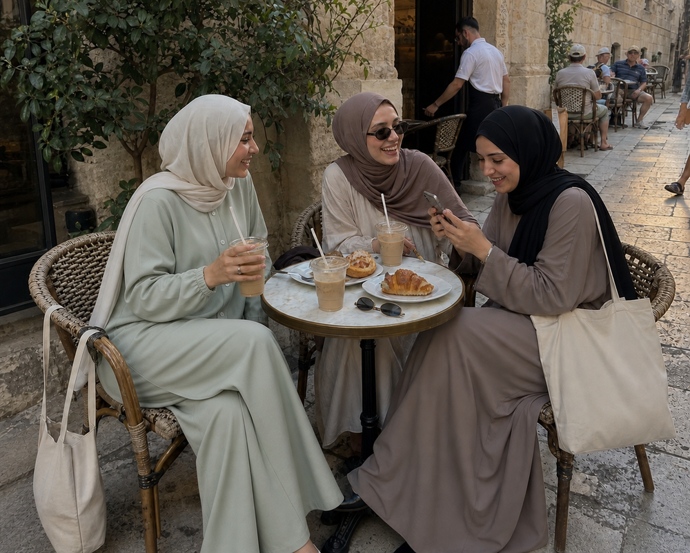 Soft Layered Button Tunic & Pants Set travel styling moment