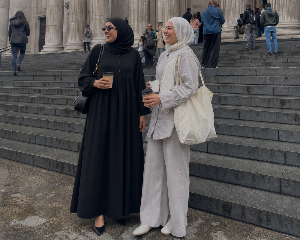 Soft Gathered Abaya Maxi Dress travel styling moment